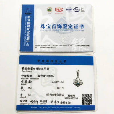 Trendy Buddhism Lotus Pendant Charm For Women Minimalist 925 Sterling Silver Turquoise Gift