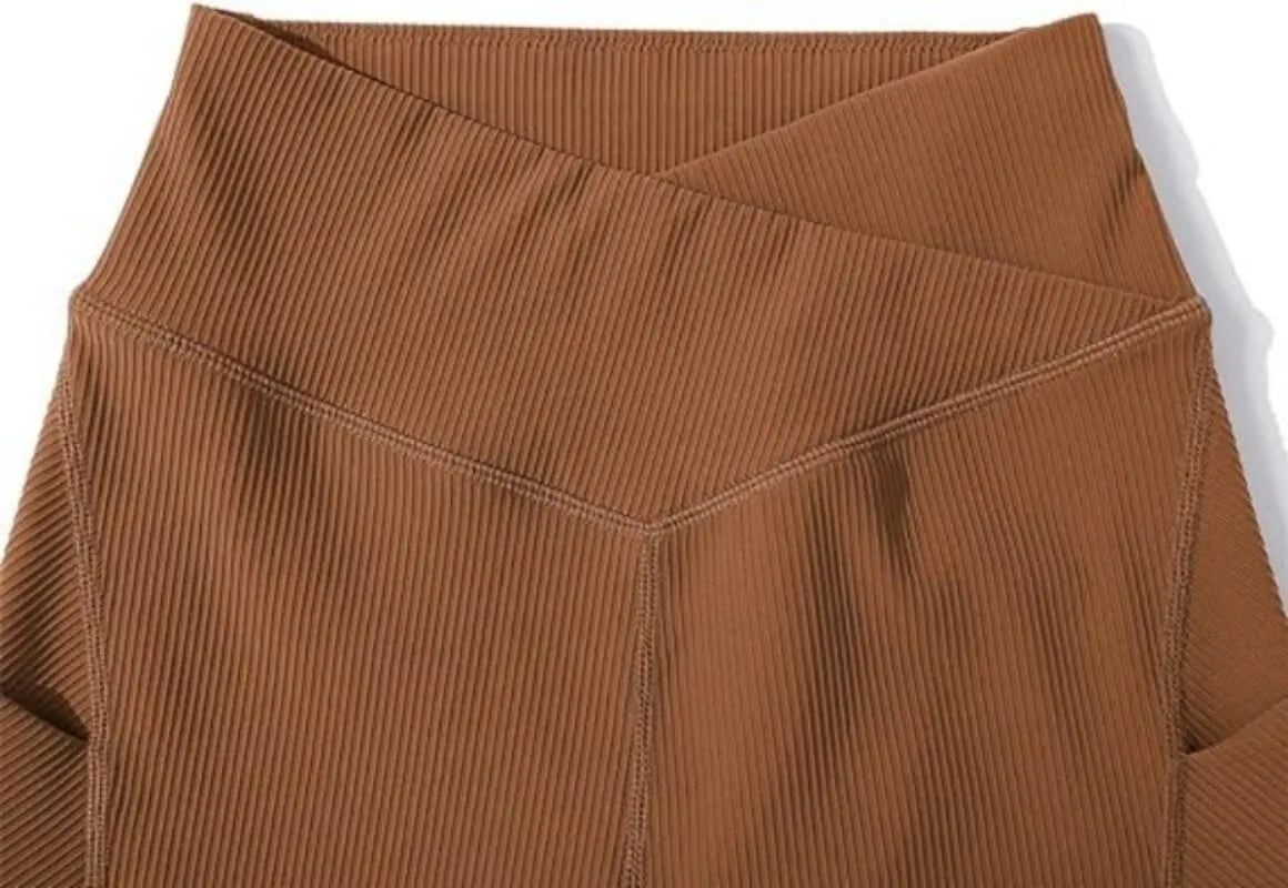 Sports Short Women Cross Workout Yoga Shorts with Pockets 5" High Waist Booty Biker Short