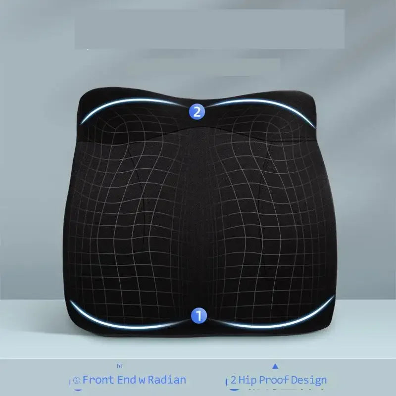 Car Booster Seat Cushion For Driver Hip Pain Raised Memory Foam Height Seat Protector Washable Cover For Short People Pad Mats