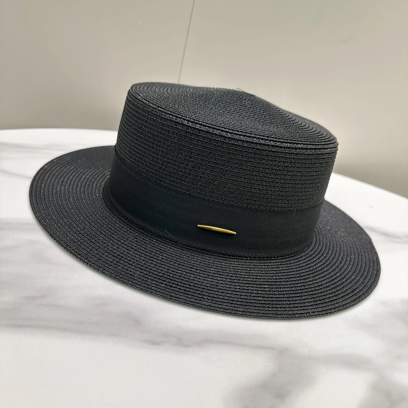 French Sunscreen Hat Women Summer Straw Hats Female Big Bim Flat Top Sunshade Cap Travel Beach Sun Visors Fisherman Cap