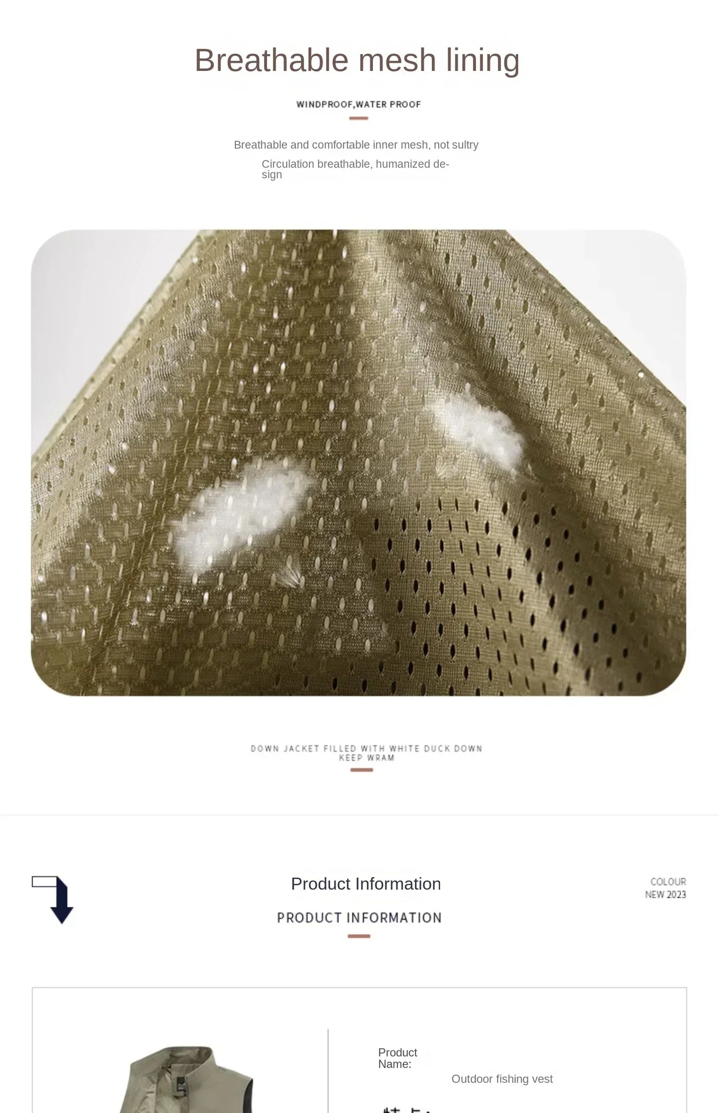 Summer Vest Men's Work Vest Large Size Golf Sleeveless Jacket Tactical windbreaker Hunting Camping Fishing waterproof Coat Parka