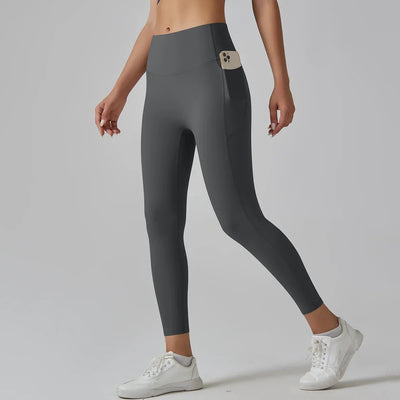 Women Leggings With Pockets Tummy Control