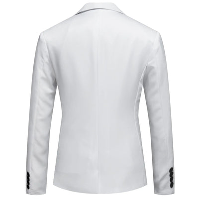 2025 Men's Formal Office Blazer Jacket Suits Solid Fashion Wedding Dress Suit Jacket Coat Male Oversized Casual Blazer Hombre - Elanique