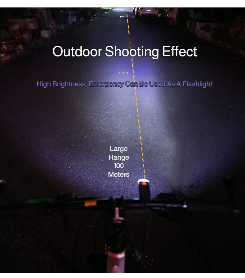 Mountain bike headlight mountain bike riding rainproof night riding headlight rechargeable mountain bike light