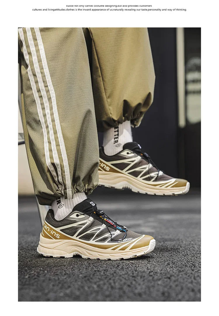 Athletic Shoes For Men Outdoor Hiking Boots New Product Fashion Men Casual Shoes Light Running Sneakers Breathable Elastic Band