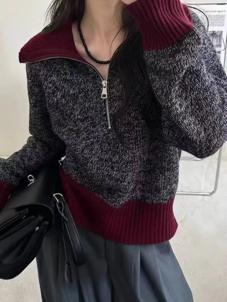 100% Wool Cashmere Sweater Women's Clothing Lapel Soft Luxury Thicken Pullover Autumn/Winter Flower Yarn Knit Jacket Tops Female