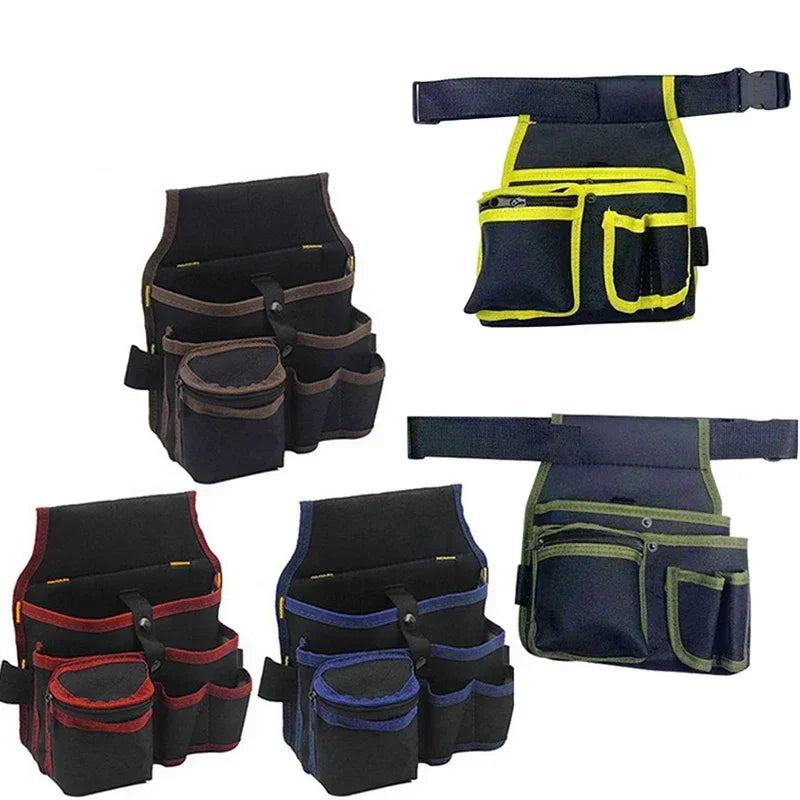 Multifunctional Tool Storage Bag Pouch Belt Electrician Toolkit Drill Waist Bag Wrench Screwdriver Hardware Tool Bags Organizer