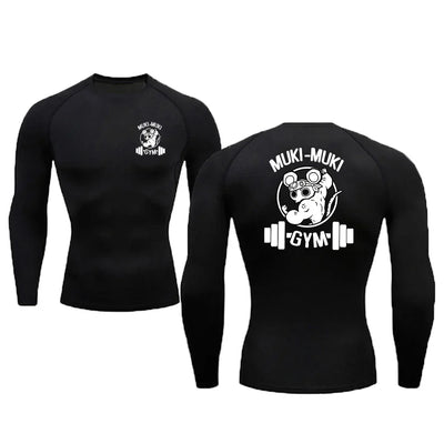 Athletic Compression Shirts For Men Gym Sports Rash Guards Workout Fitness Base Layer Undershirts Quick Dry Tees Tshirt Tops