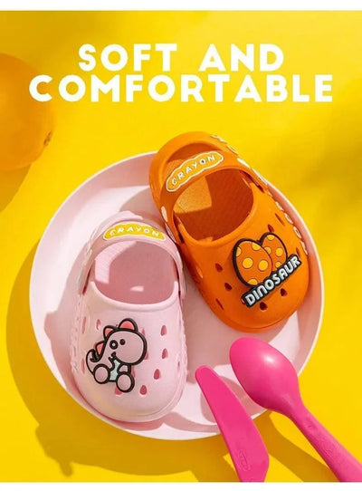 Child Kawaii Blue Cartoon Clogs Shoes Summer Kids Lovely Dinosaur Outdoor Cute Boys Sandal Light Breathable Casual Garden Shoes