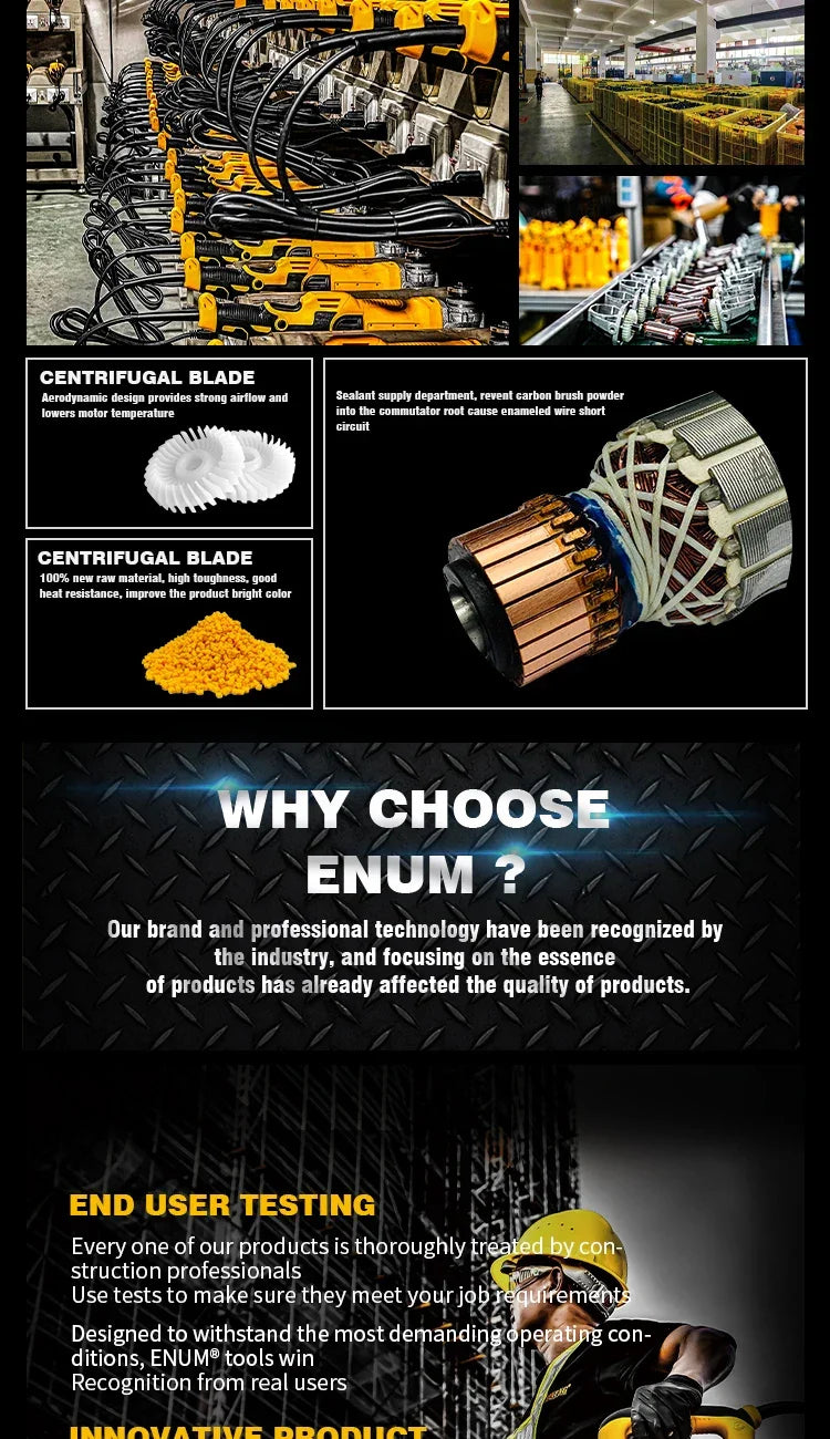 New Desgin Powerful 1800W Industrial Power Tools Hand Hold Electric Pick With Drill Bits