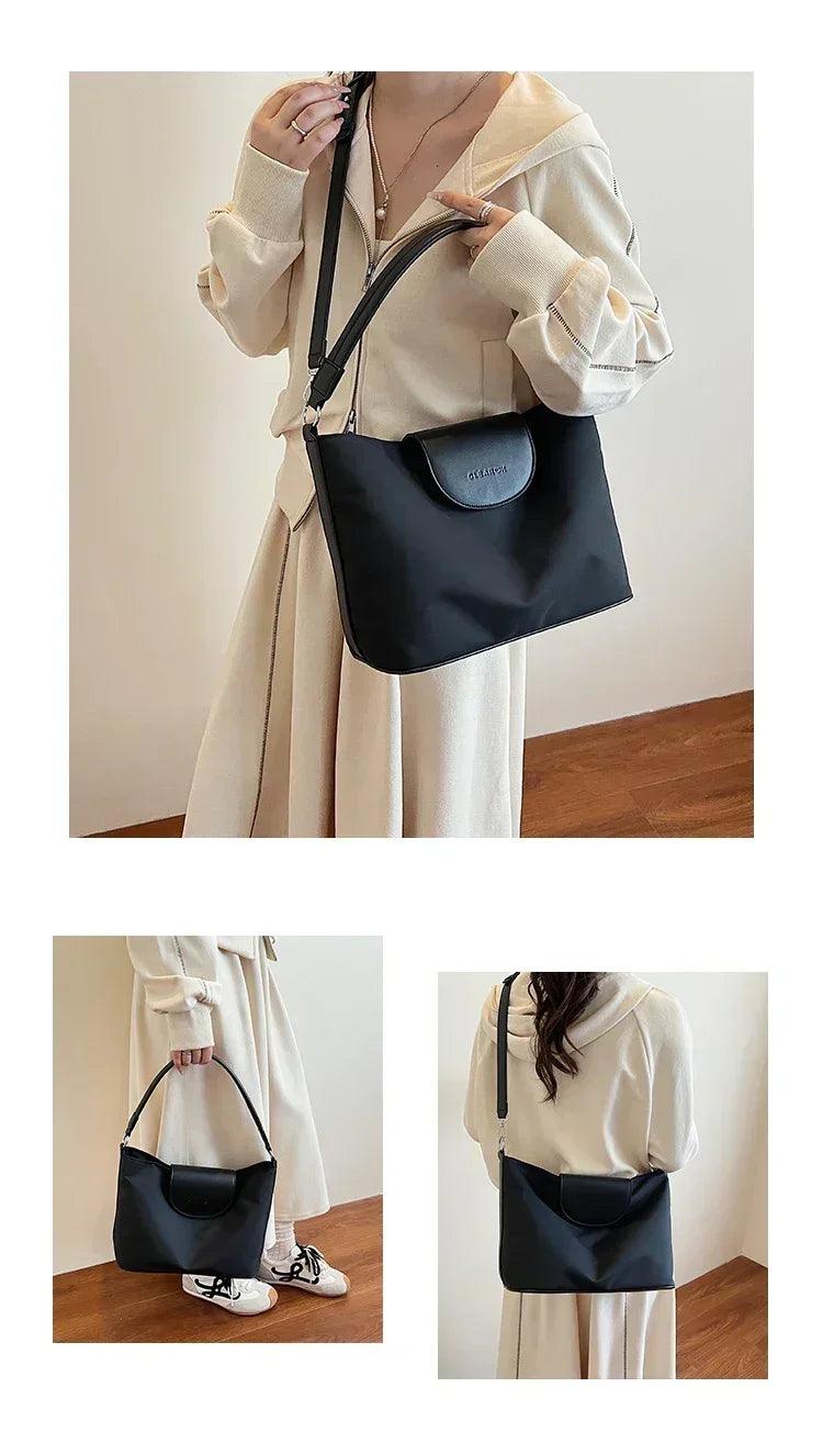 Stylish ladies handbag leather crossbody bag by famous designer - women’s shoulder tote elegant classic popular