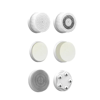 New 6-in-1 Facial Cleansing Brush Heads – Deep Pore Cleaning, Exfoliation & Gentle Skincare, Universal Fit for All Devices