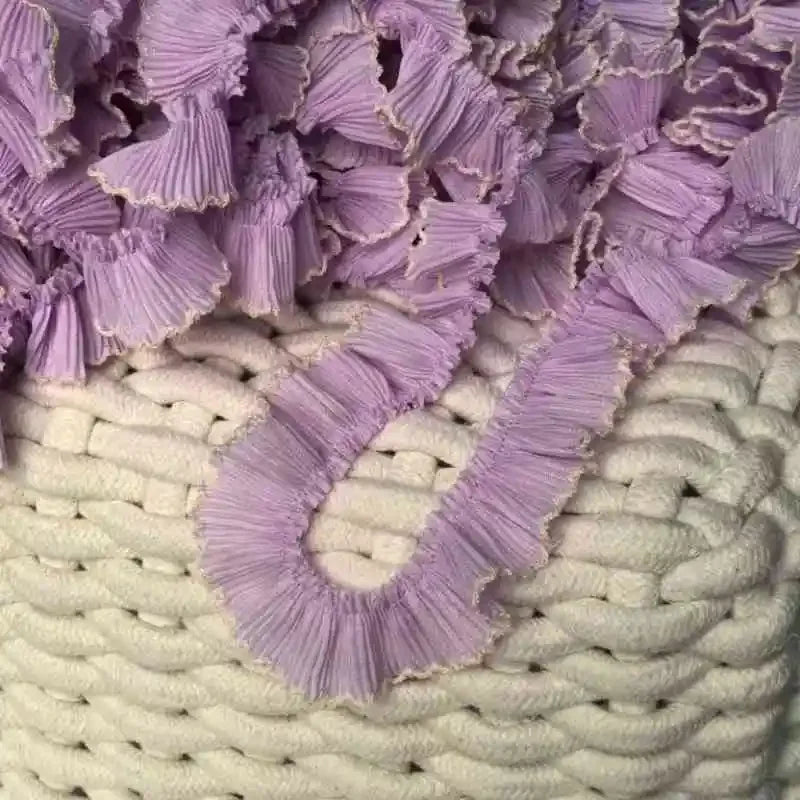 4M/lot 3cm Wine red/pink/Beige Chiffon Pleated Lace Dog Tooth Ruffle Lace Trimming for Dress Pet Cloth Home Decoration X1496