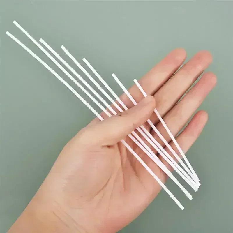 30-100pcs /set waxed cotton candle wicks set smokeless wax core diy soy woven kerosene lamp candles making supplies