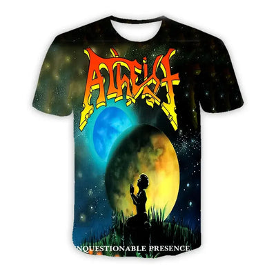 Atheist  Band 3D Printed Casual Fashion T-shirts For Women Men