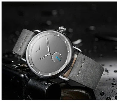 high-end Men's Watch Light Luxury Brand Business Trend Simple Leisure Belt Waterproof Meale Fashion Quartz Watches ﻿ Gift