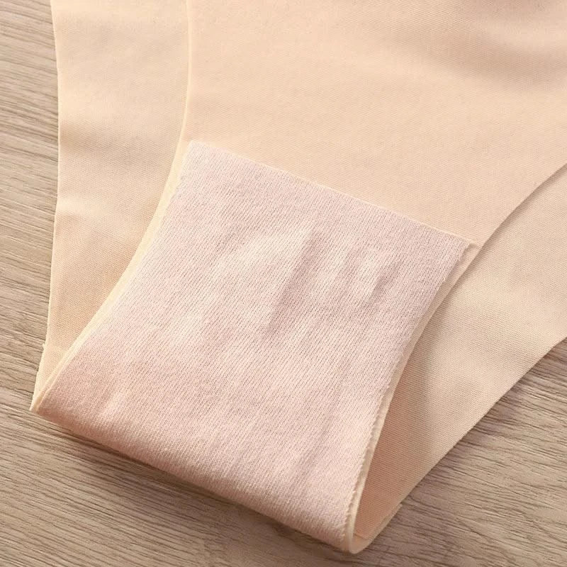 Seamless Thongs for Women No Show Thong V-waisted Stretch Breathable Sexy Panties Underwear 4 Pack