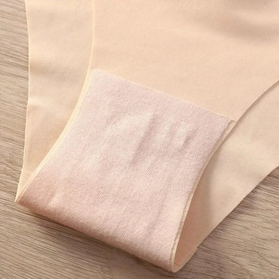 Seamless Thongs for Women No Show Thong V-waisted Stretch Breathable Sexy Panties Underwear 4 Pack