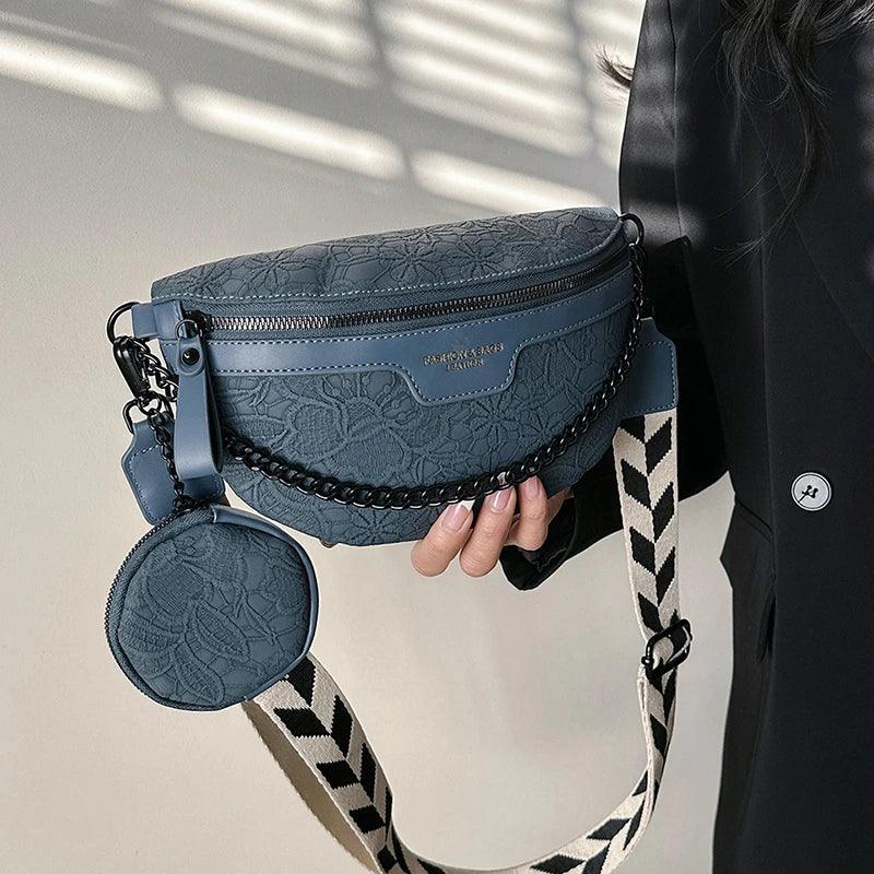 Designer Woman Chest Pack Retro Embroidery Belt Bag Coin Purse Luxury Lady Waist Bag Fashion Brand Shoulder Crossbody Chest Bags