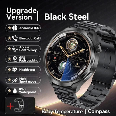 2025 New For HUAWEI High-end Sports Smart Bracelet Men GPS NFC 1.85 AMOLED Screen Compass Waterproof Bluetooth Call Smartwatches