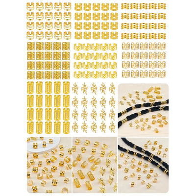 220pcs Hair Accessories, Loc Jewelry For Braids, Women's Hair Jewelry, Metal Hair Ring Cuff For Dreadlocks Accessories