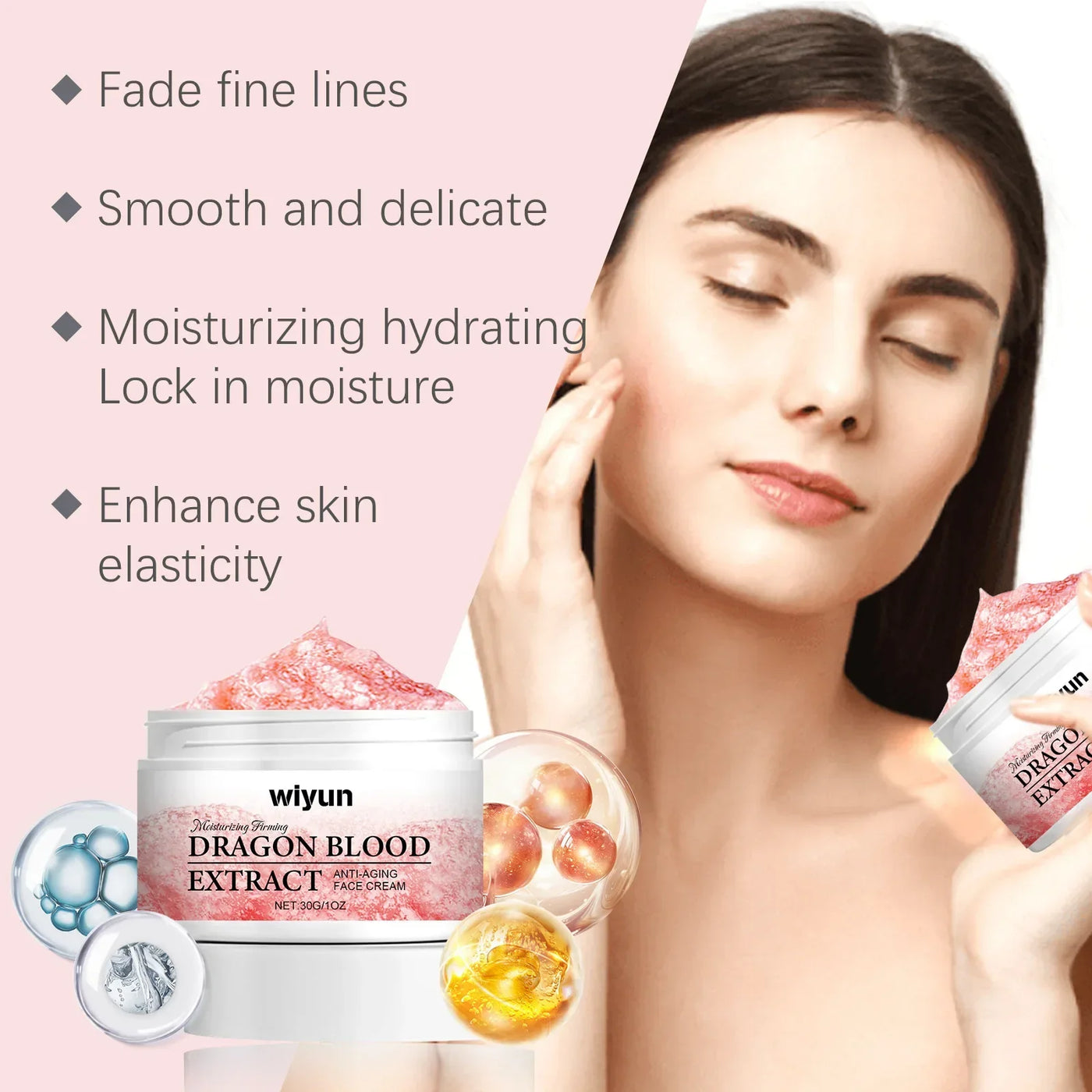 Dragon Blood Cream Firming Lifting Facial Skin Moisturizer Fade Fine Lines Shrink Pores Rejuvenation Smoothing Beauty Skin Care