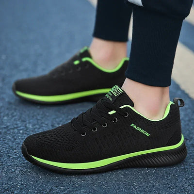 Athletic Shoes for Men Shoes Sneakers Black Casual Comfortable Knit Sneakers Breathable Athletic Running Walking Gym Shoes Men