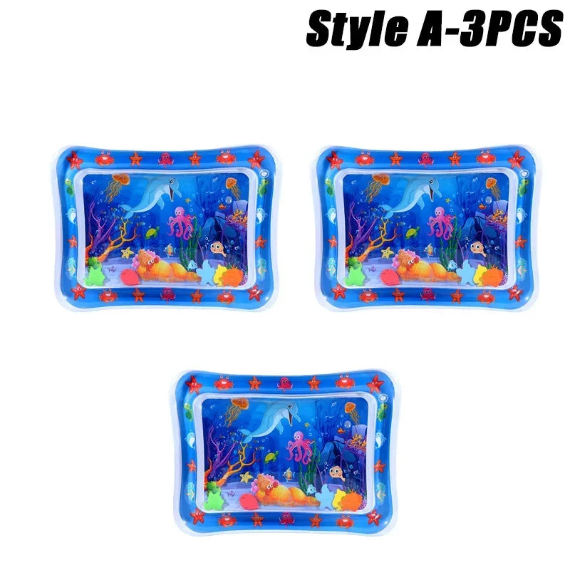 Summer Toys Baby Water Mat PVC Inflatable Cushion Infant Toddler Water Play Mat for Children Early Education Developing Baby Toy