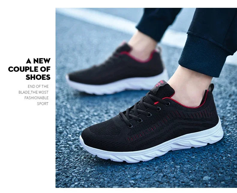 New Athletic Shoes for Men Shoes Sneakers Black Casual Men Mesh Sneakers Breathable Tennis Running Walking Gym Men Shoes