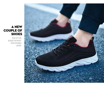 New Athletic Shoes for Men Shoes Sneakers Black Casual Men Mesh Sneakers Breathable Tennis Running Walking Gym Men Shoes