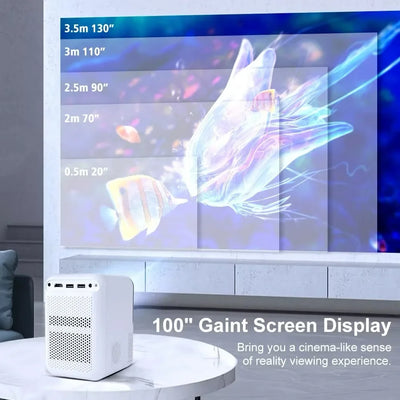 4K Mini Projector for Phone Portable Android Wifi Bluetooth Connection Home Cinema Full HD 1080P Home Theater LCD Projector