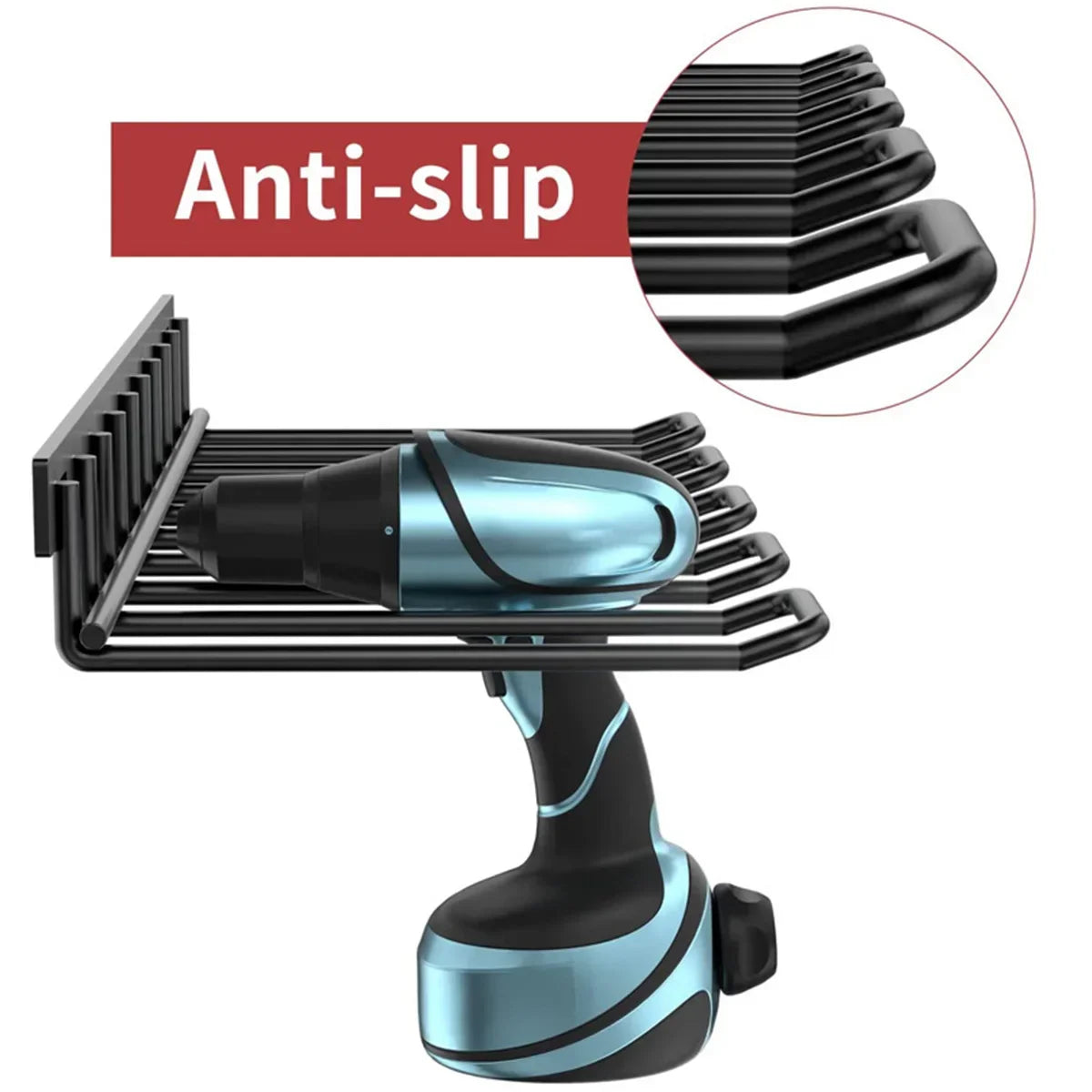 Hand Power Tool Organizer Rack Wall Mounted Floating Tool Shelf Electric Drill Holder Heavy Duty For Workshop Garage Accessories