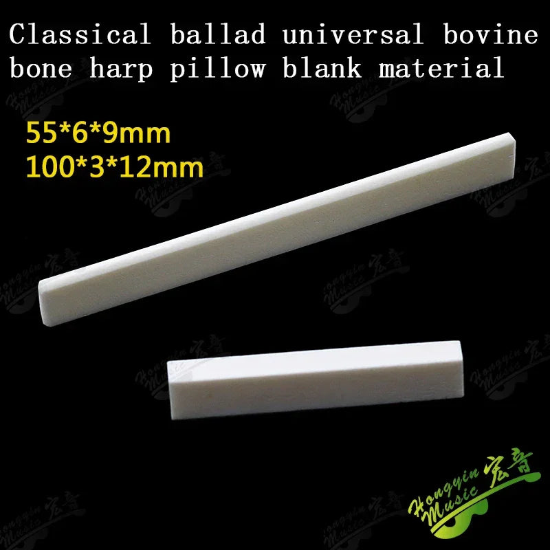 Acoustic guitar  and 4 5 6 7 12String Bass guitar nut slotted, upper and lower nuts slotted in various sizes Made of Bovine bone