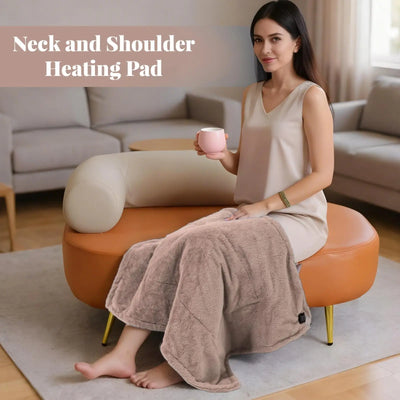 USB Electric Heated Blanket 3Heating Levels Fleece Heated Blanket Portable Body Warmer Blanket Quickly Heated Cape Pad forOffice