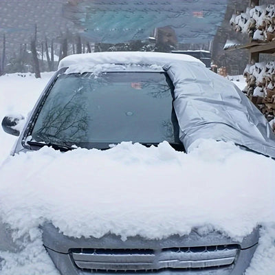 Car Snow Shield - Cotton Material, Foldable Protective Cover, Protection Against Ice, Sun Precipitation, Vehicle Snow Pad Amagi