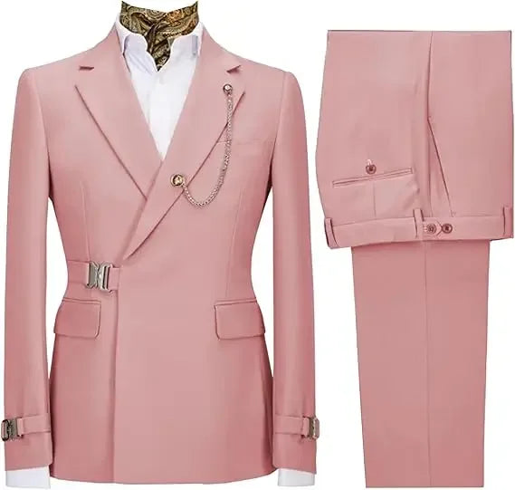 Men's 2-Pack Formal Trousers | Daily  Wear & Wedding/Prom Dress Pants with Tuxedo Styling  Corporate, Interviews, Groom