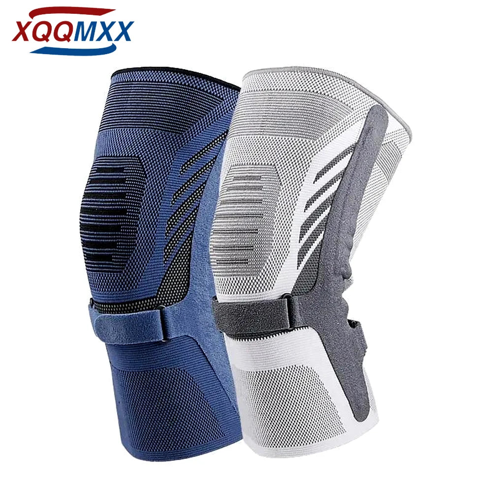Knee Compression Sleeve for Knee Pain. Knee Support Brace with Side Stabilizers & Patella Tendon Strap for Working Out,Arthritis