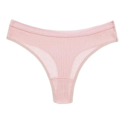 3Pcs/Lot Women's Panties Cotton Underwear Low Waist Briefs Girls Seamless Solid Color Underpant Female Sexy Tanga Thong T Back