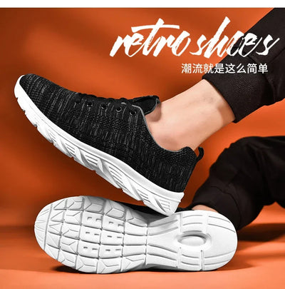 New Athletic Shoes for Men Shoes Sneakers Black Casual Men Mesh Sneakers Breathable Tennis Running Walking Gym Men Shoes