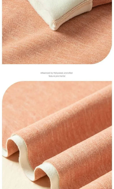 Thermal Underwear Sets for Women Mid-high Collar High Stretch Base Tops