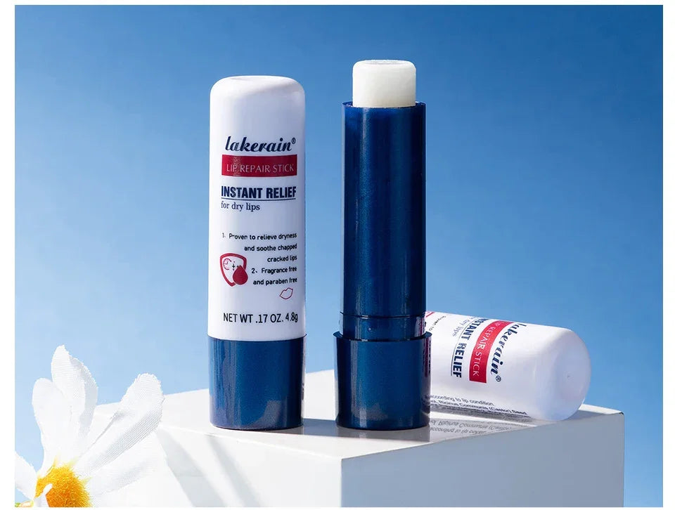Lakerain Lip Repair Stick 2 Packs Quick Relief Of Dry Moisturizing And Smoothing lip Lines Lip Balm Soothes Chapping Lipstick