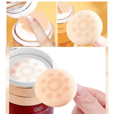 Air Cushion BB Cream Butterfly Powder Puff Moisturizing Foundation Concealer Whitening Oil-control Waterproof Makeup Cosmetics