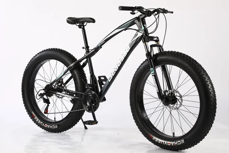 26Inch Snow Bike with Variable Speed4.0Thick Wide Tires Outdoor Beach Bike Mountain Bike Bicycle