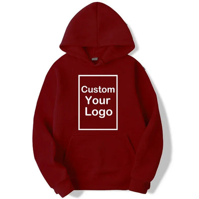 Men's and women's sports hooded sweatshirts, fashionable casual sweaters, customized, long sleeved, outdoor