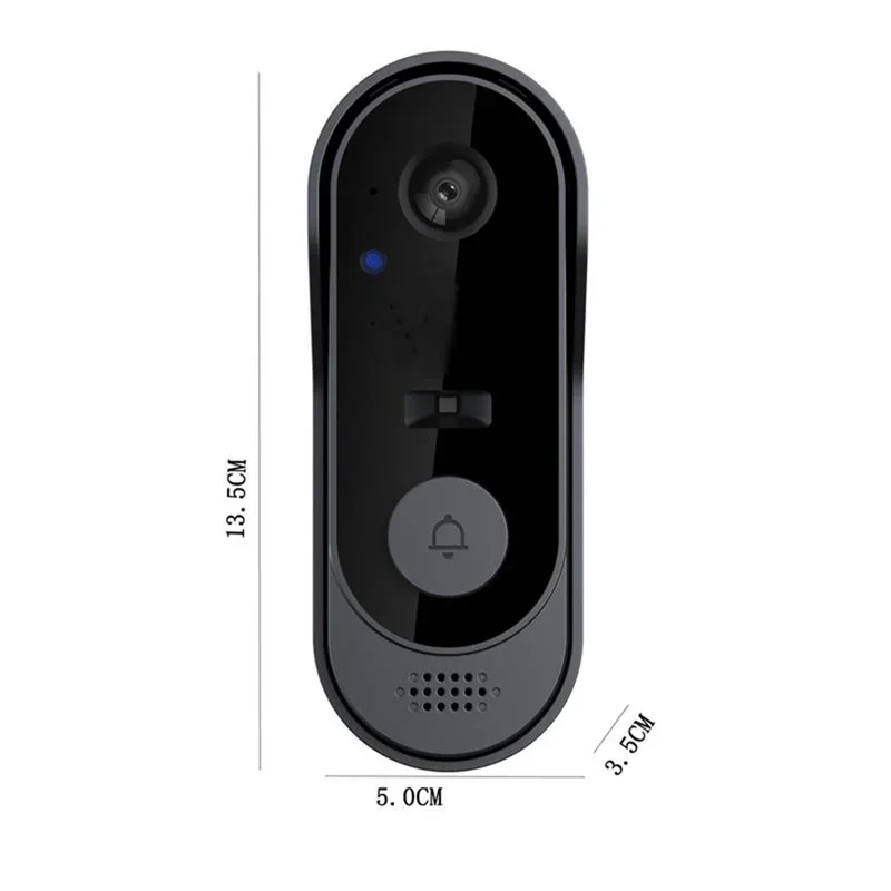 Wifi Doorbell Camera   With Night Vision Motion Detection And Remote Video Call  For Home Apartment  Door Peephole Viewer