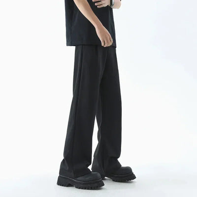 Men's Wide Leg Pants Thin Man Black Comfortable Pant Summer Casual Streetwear Loose Trouser Japanese 5XL Trendy Fashion