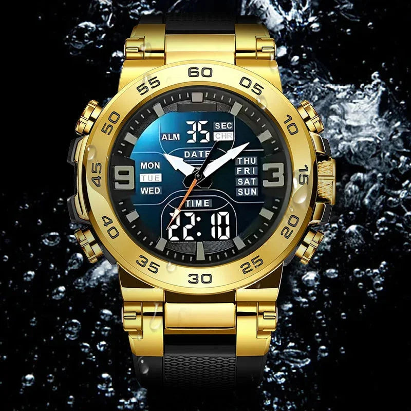 High-End Sports Watch for Teens - Multifunctional, Luminous Alarm, Digital Display,Battery Operated, Digital Movement Watch