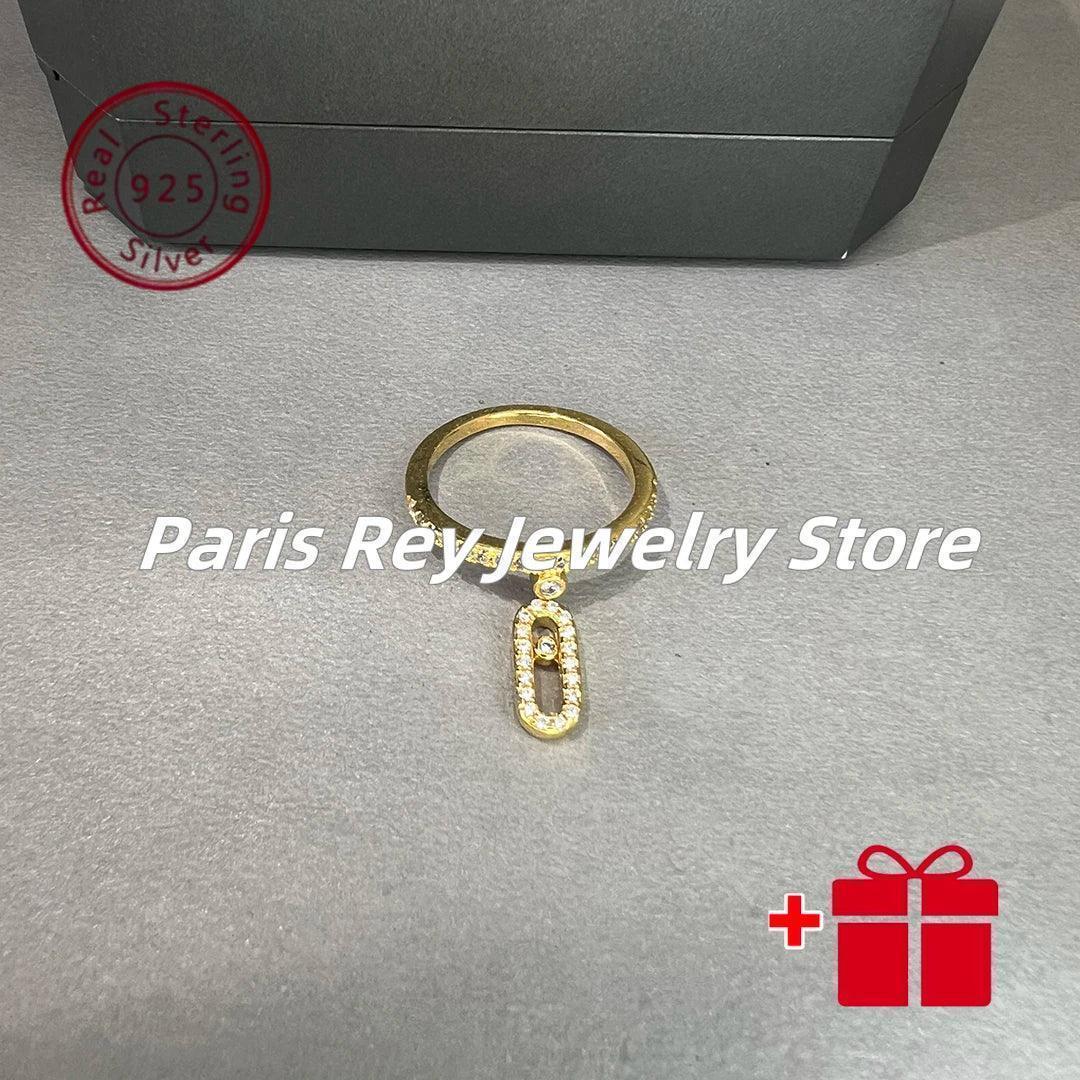 Luxury classic s925 inlaid sliding high beauty ring women’s jewelry party girlfriend anniversary gift