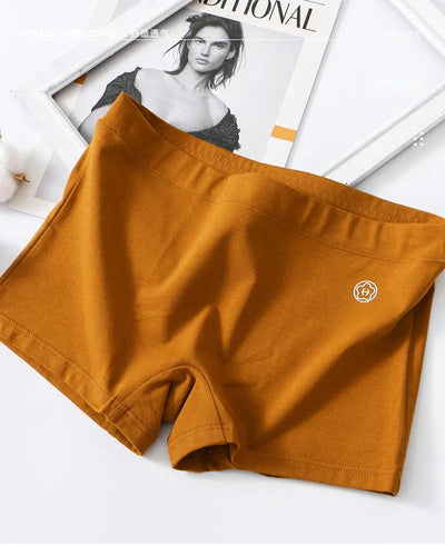 Women Boxers Underwear Cotton Breathable Ladies Safety Short Pants Female Seamless Underpants Solid Cozy Boyshorts Sexy Lingerie