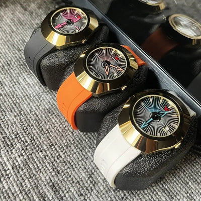 Premium High-End Fashion Quartz Men's Watch – Waterproof, Date Display, Comfortable Imported Rubber Strap